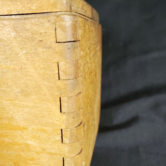 VTG PeDe Germany Coffee Grinder Primitive Hand Crank Mill Rustic Wood Box Farmho - Picture 10 of 14